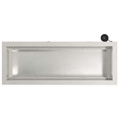 Garden Planter with LED Silver 30 x 80 x 30 cm Stainless Steel