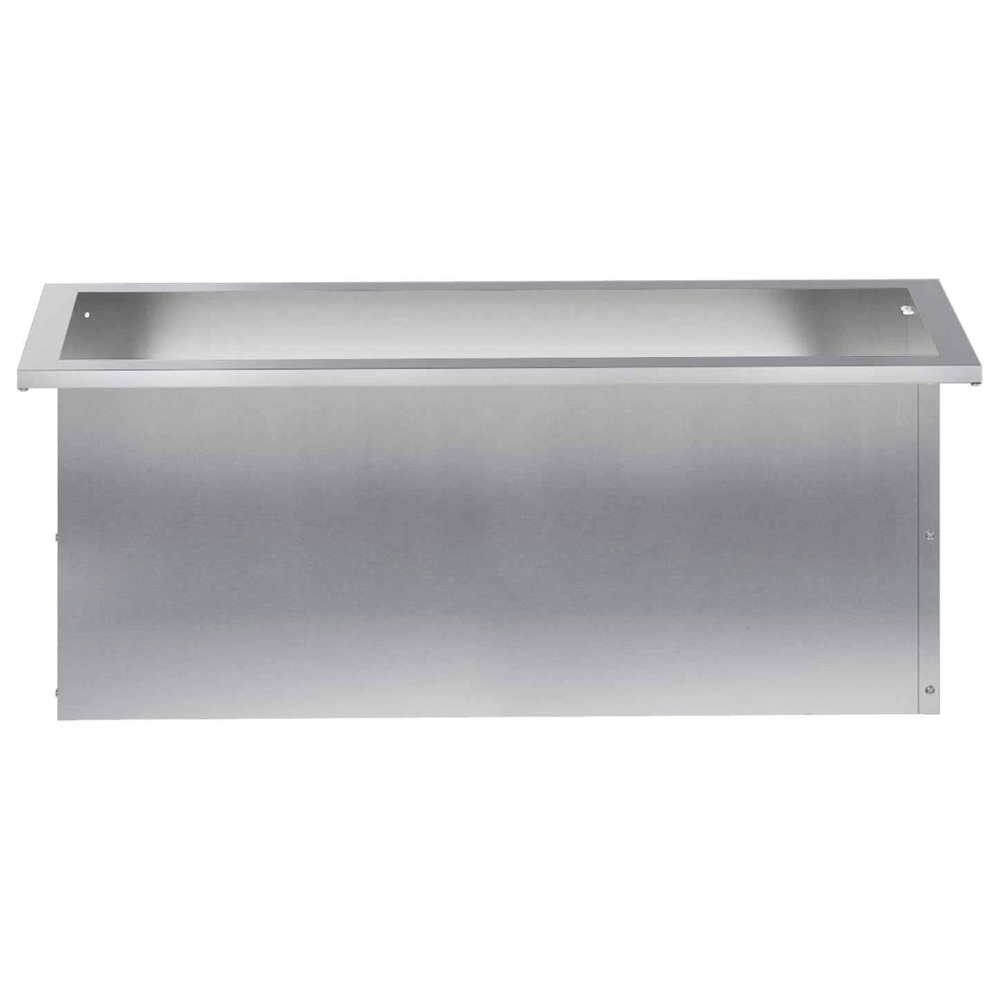 Garden Planter with LED Silver 30 x 80 x 30 cm Galvanised Steel