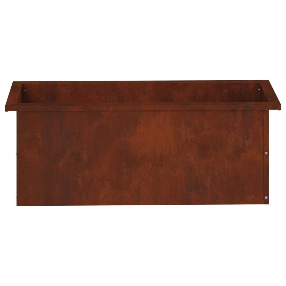 Garden Planter with LED 2 pcs Rusty 30 x 80 x 30 cm