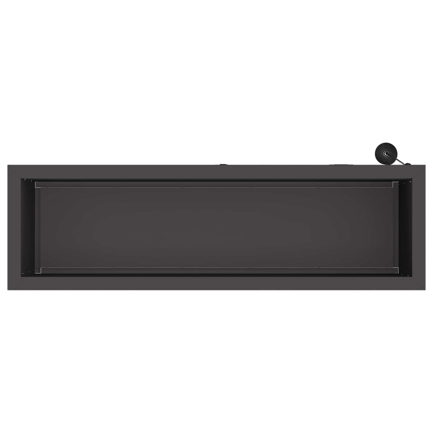 Garden Planter with LED 2 pcs Black 30 x 100 x 30 cm Steel