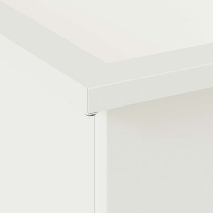 Garden Planter with LED 2 pcs White 30 x 100 x 30 cm Steel