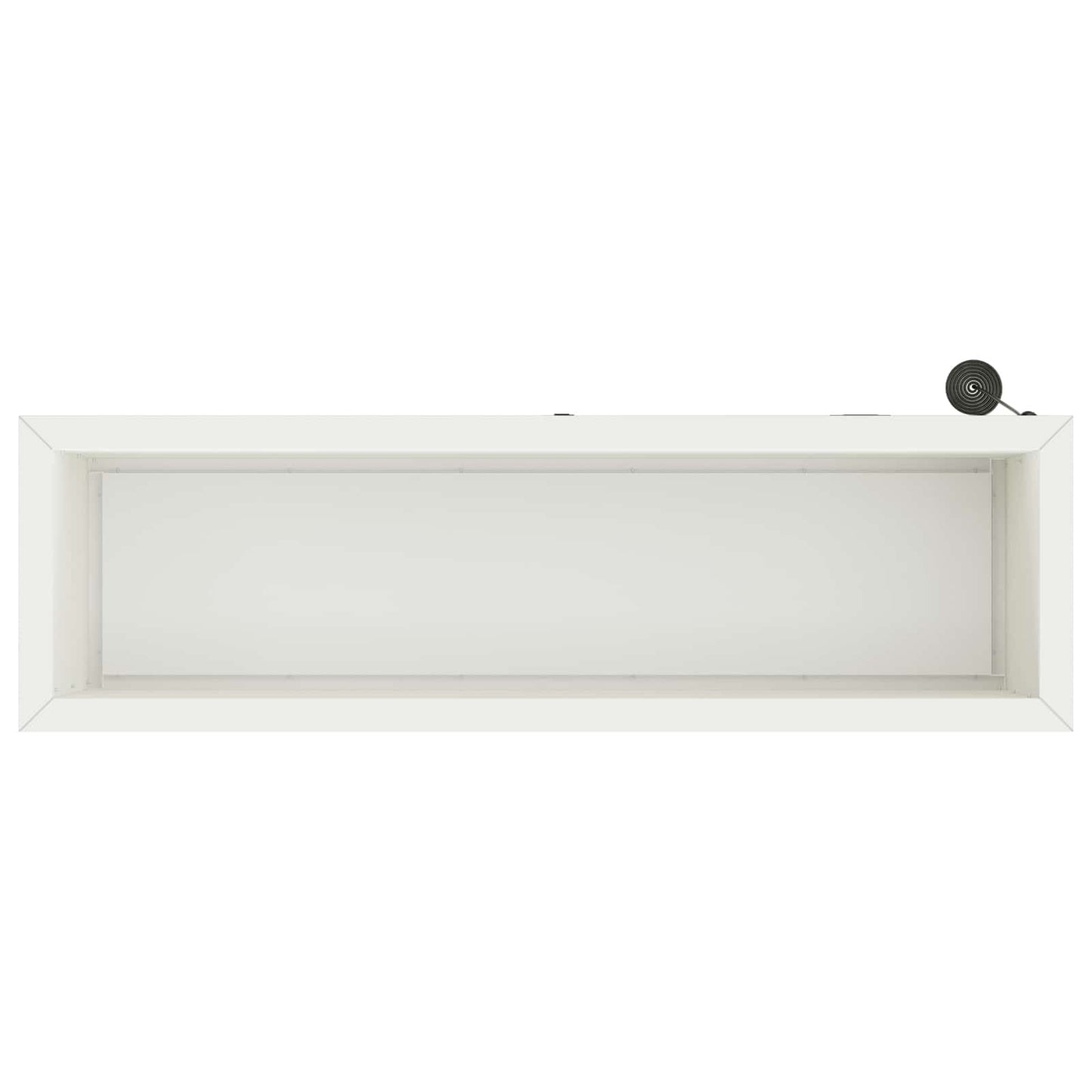 Garden Planter with LED 2 pcs White 30 x 100 x 30 cm Steel