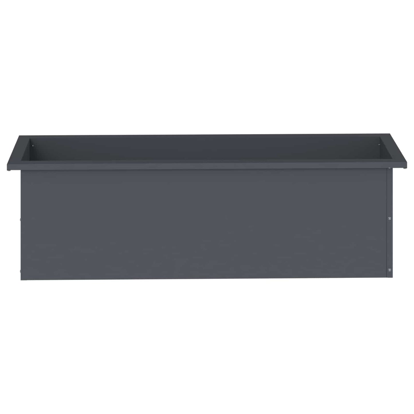 Garden Planter with LED 2 pcs Antracite 30 x 100 x 30 cm Steel