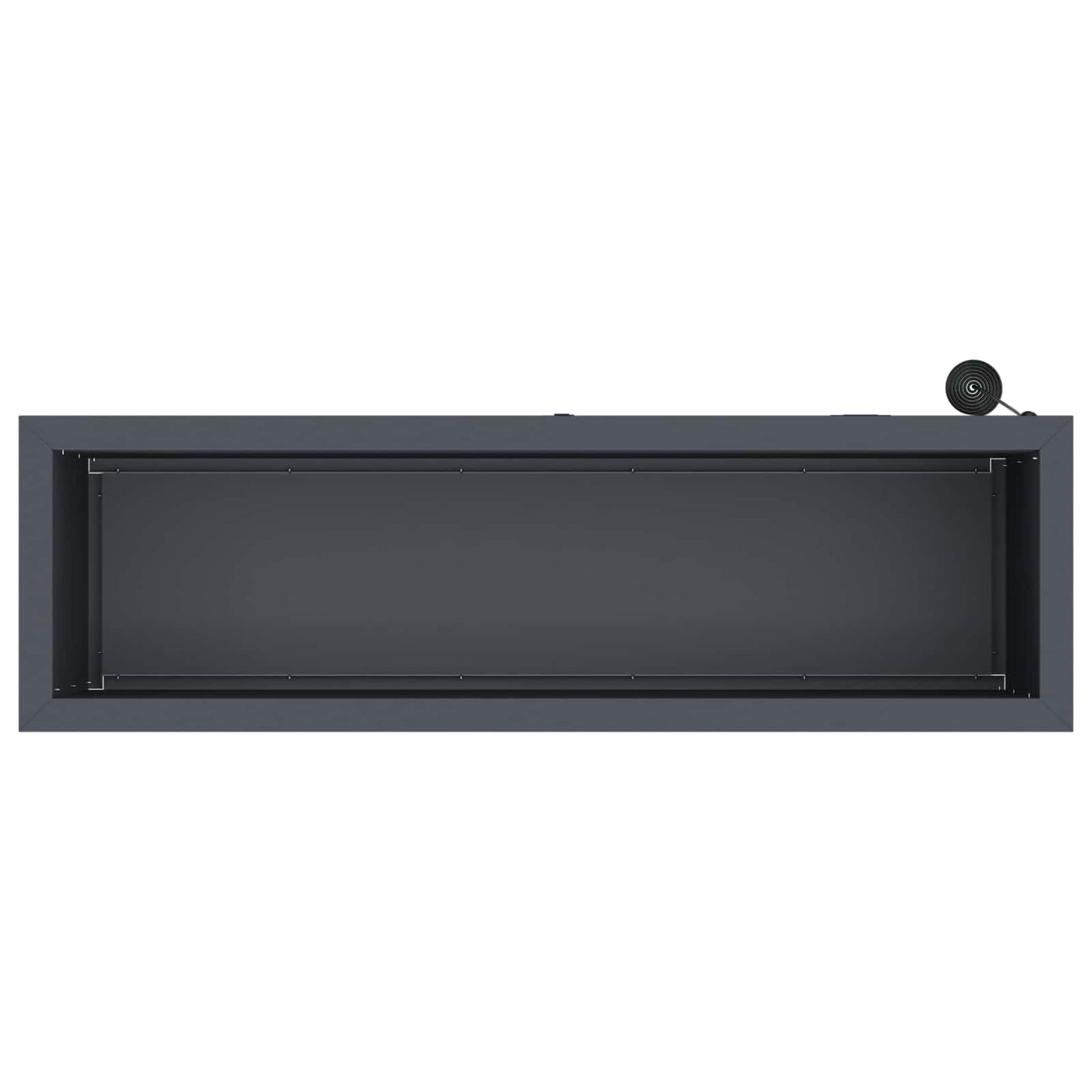 Garden Planter with LED 2 pcs Antracite 30 x 100 x 30 cm Steel