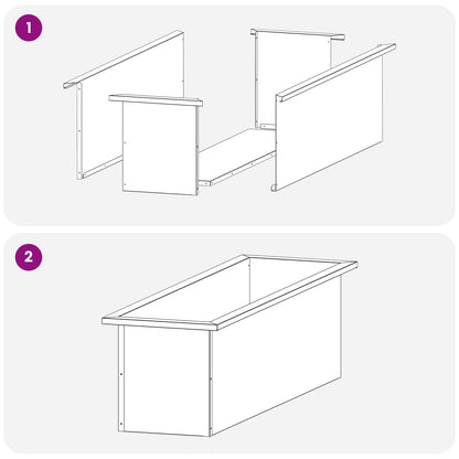 Garden Planter with LED Silver 30 x 100 x 30 cm Stainless Steel