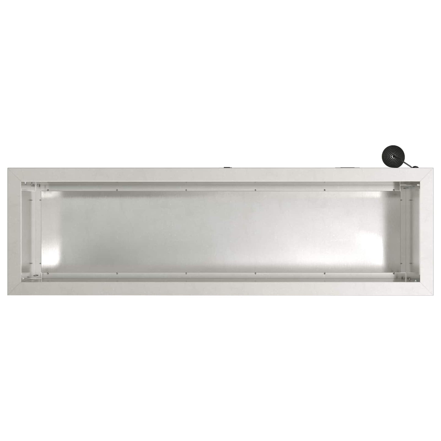 Garden Planter with LED Silver 30 x 100 x 30 cm Stainless Steel