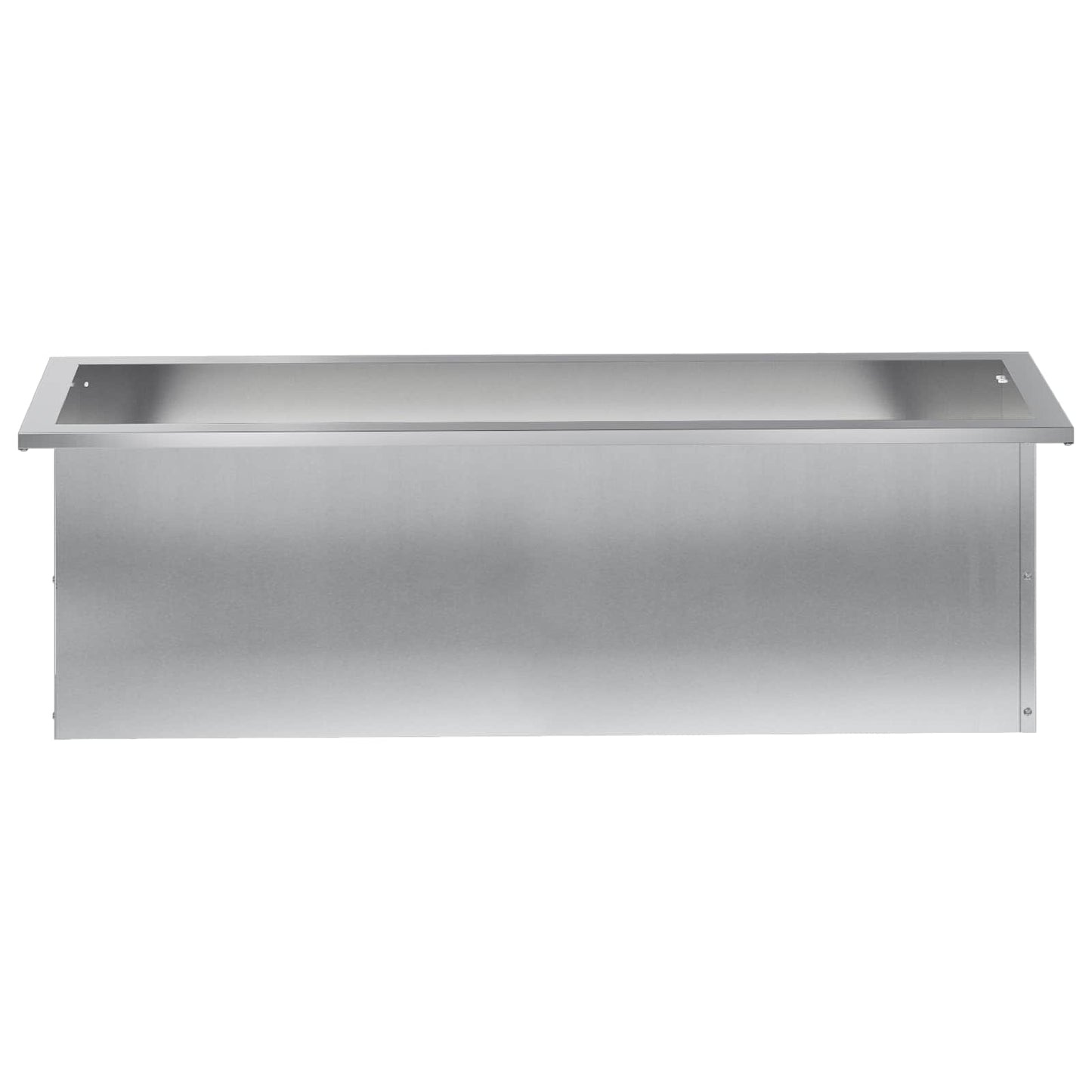 Garden Planter with LED 2 pcs Silver 30 x 100 x 30 cm