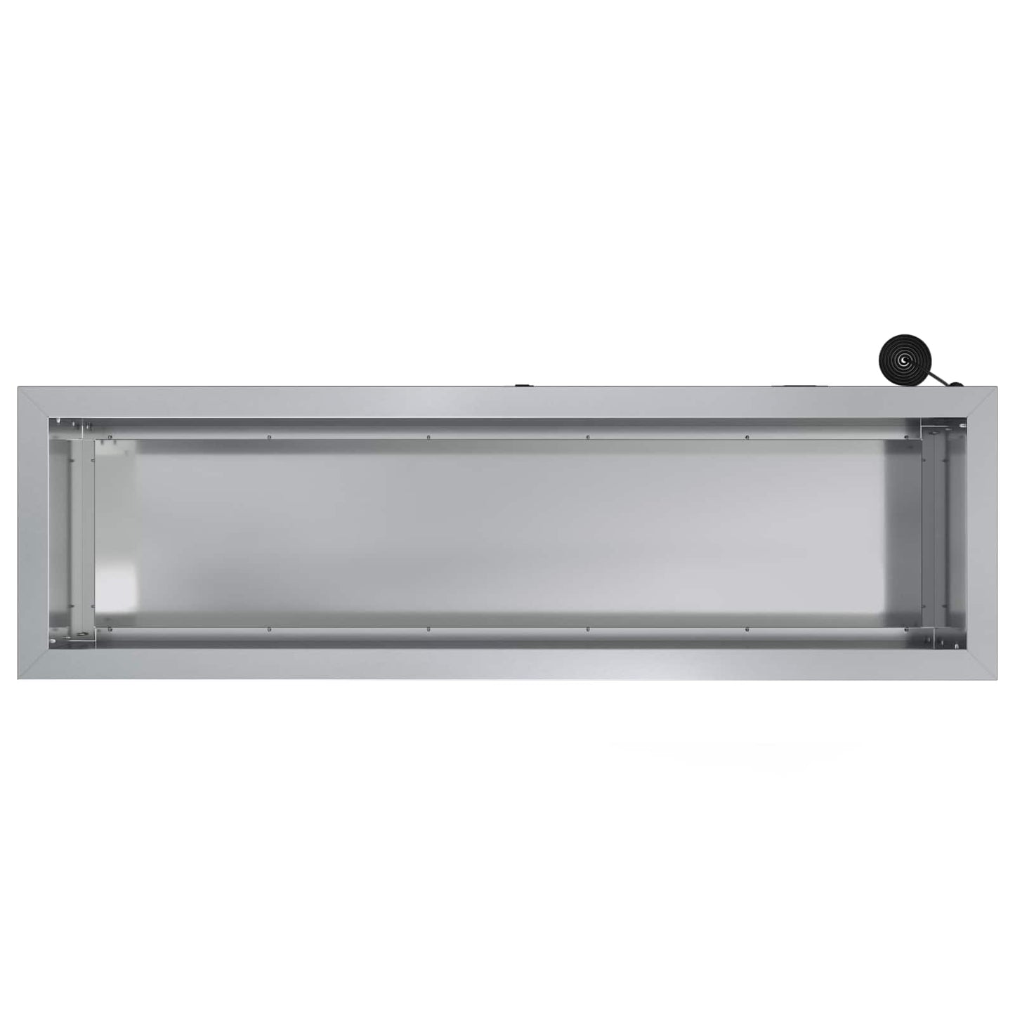 Garden Planter with LED 2 pcs Silver 30 x 100 x 30 cm