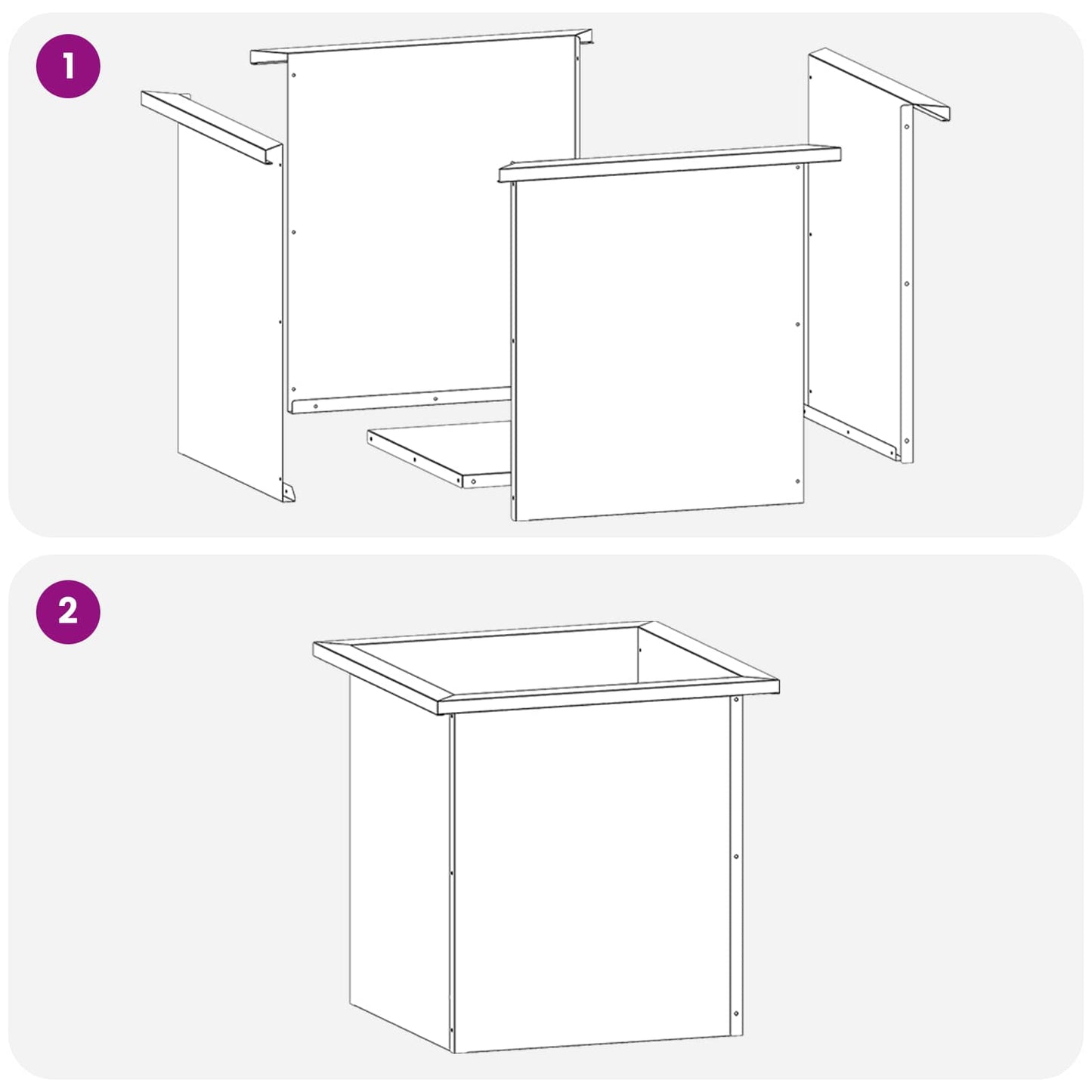 Garden Planter with LED Silver 40 x 40 x 40 cm Stainless Steel
