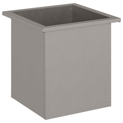 Garden Planter with LED Rusty 40 x 40 x 40 cm Weathering Steel