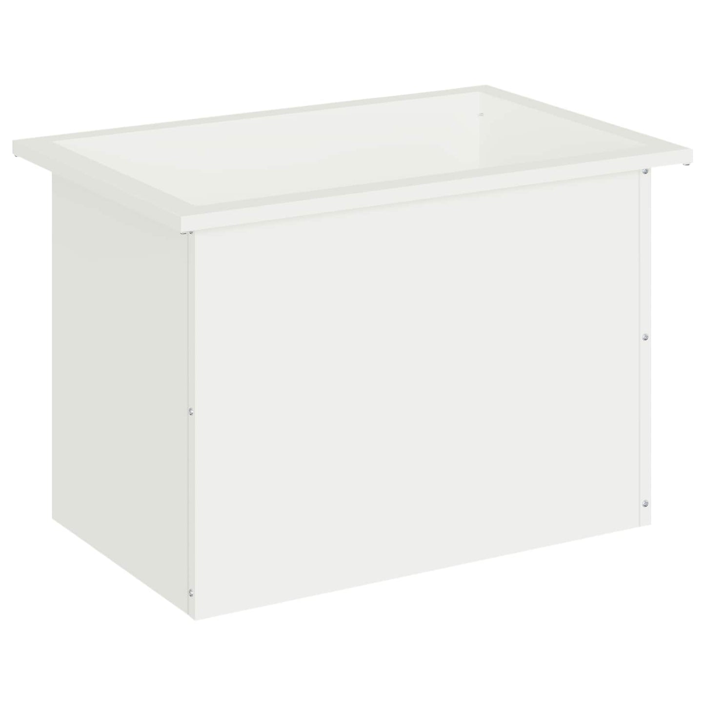 Garden Planter with LED White 40 x 60 x 40 cm Steel