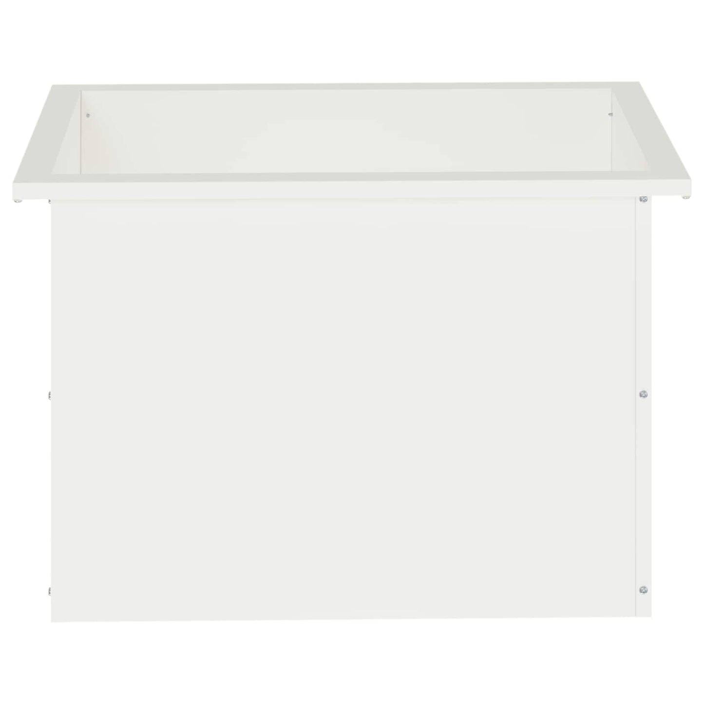 Garden Planter with LED White 40 x 60 x 40 cm Steel
