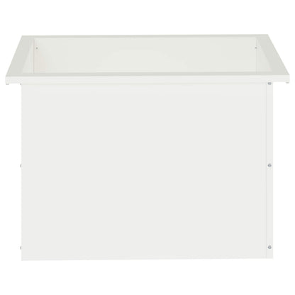 Garden Planter with LED White 40 x 60 x 40 cm Steel