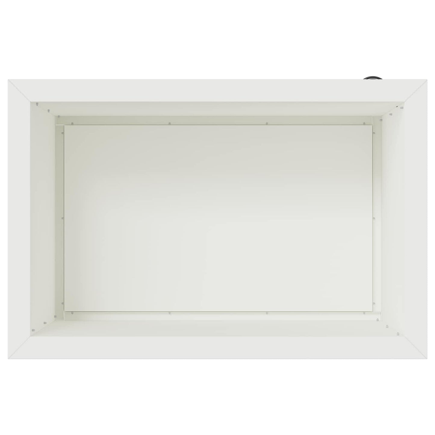 Garden Planter with LED White 40 x 60 x 40 cm Steel