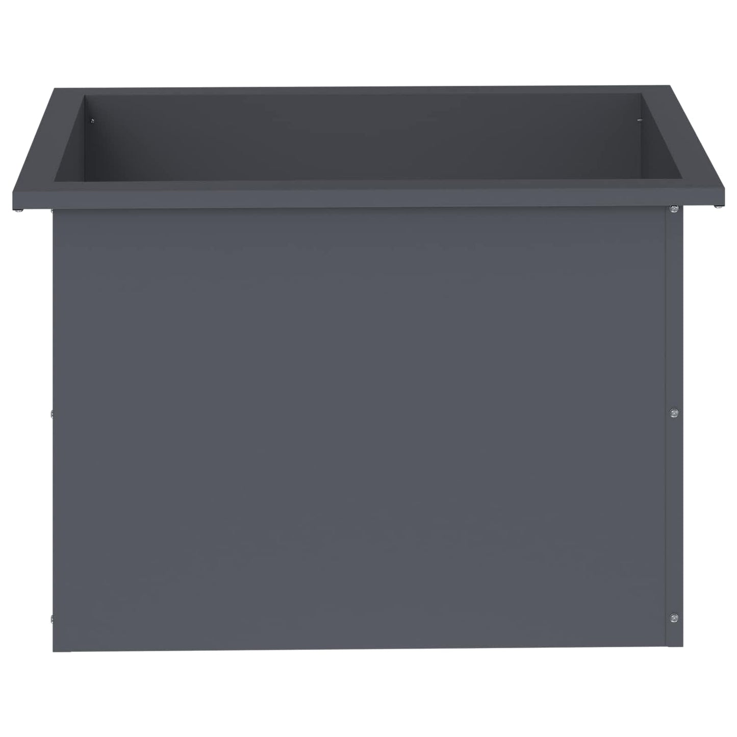 Garden Planter with LED Antracite 40 x 60 x 40 cm Steel