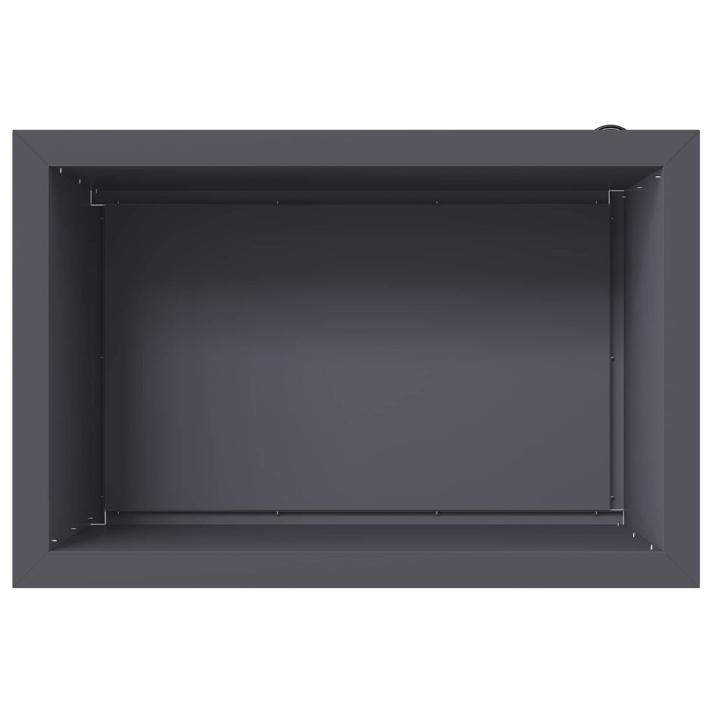 Garden Planter with LED Antracite 40 x 60 x 40 cm Steel