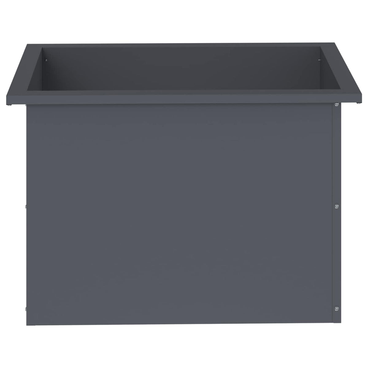 Garden Planter with LED 2 pcs Antracite 40 x 60 x 40 cm Steel