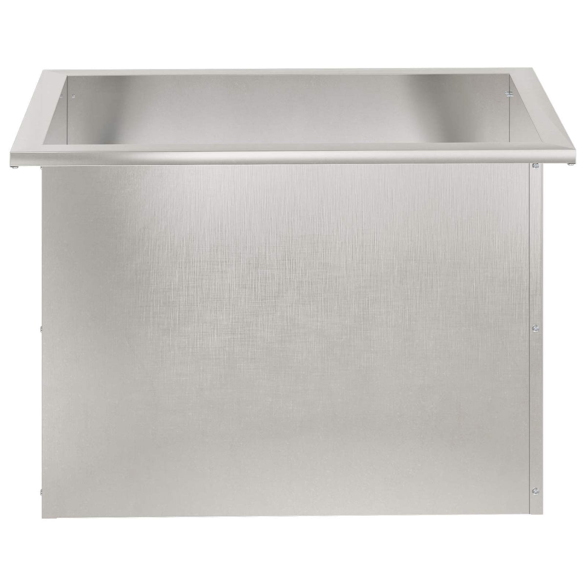 Garden Planter with LED Silver 40 x 60 x 40 cm Stainless Steel