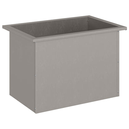 Garden Planter with LED Rusty 40 x 60 x 40 cm Weathering Steel