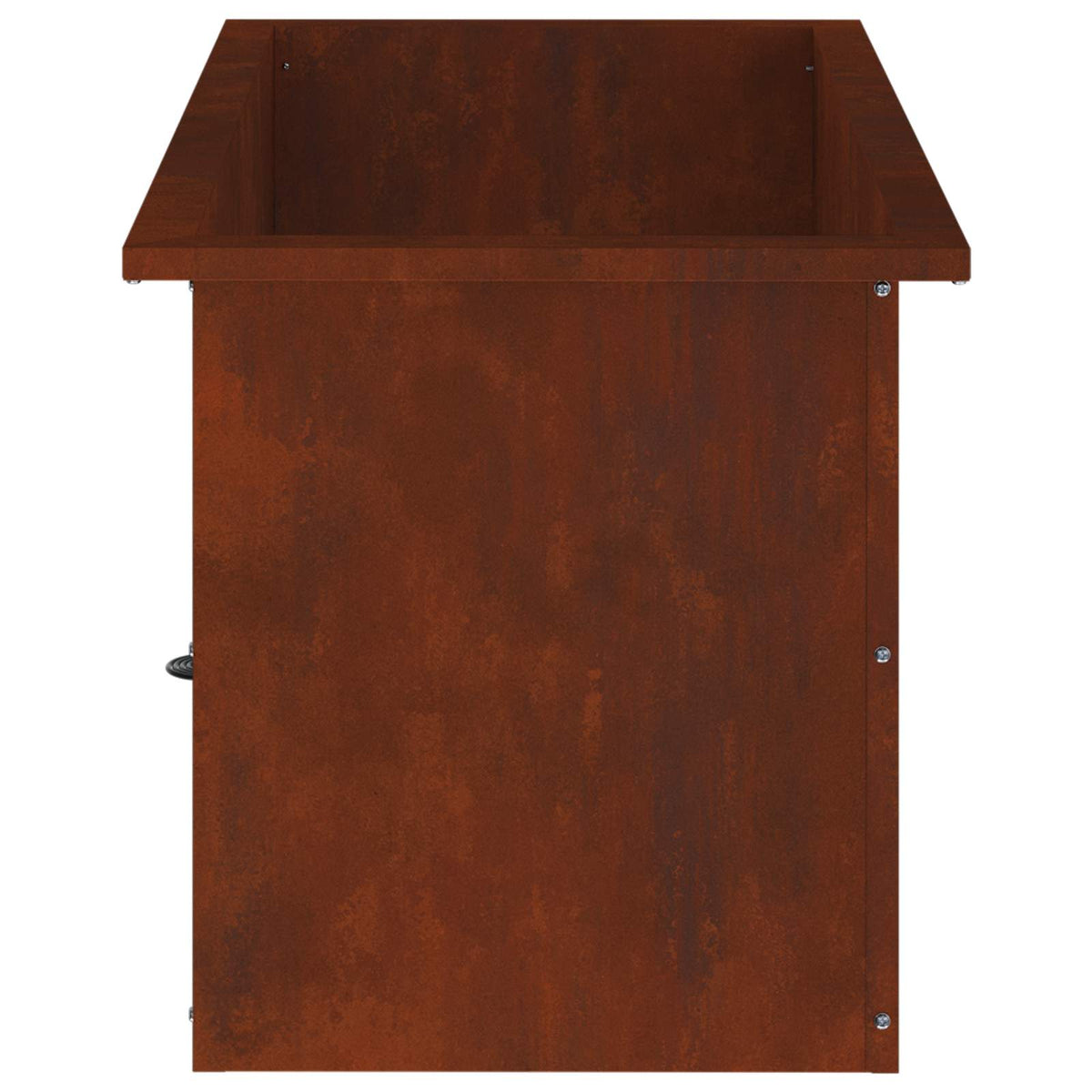 Garden Planter with LED Rusty 40 x 60 x 40 cm Weathering Steel