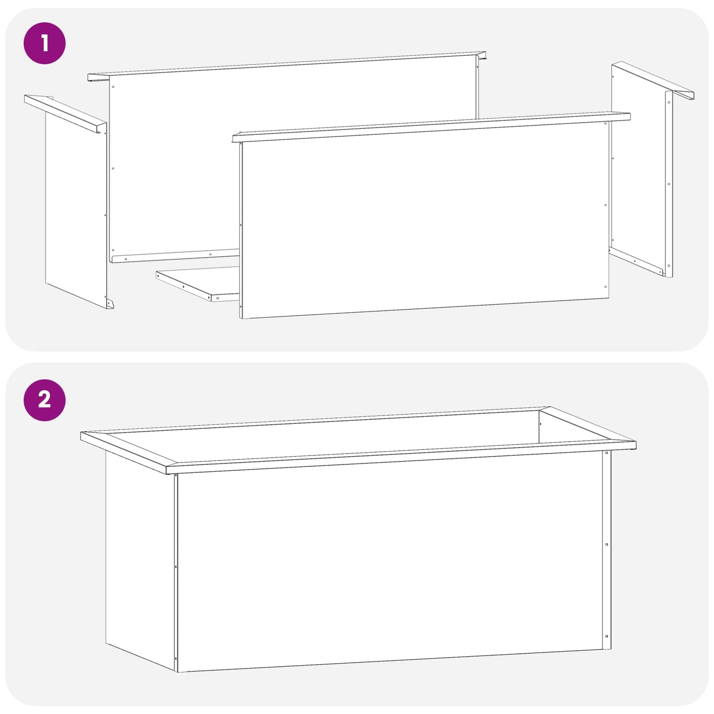 Garden Planter with LED 2 pcs Black 40 x 80 x 40 cm Steel