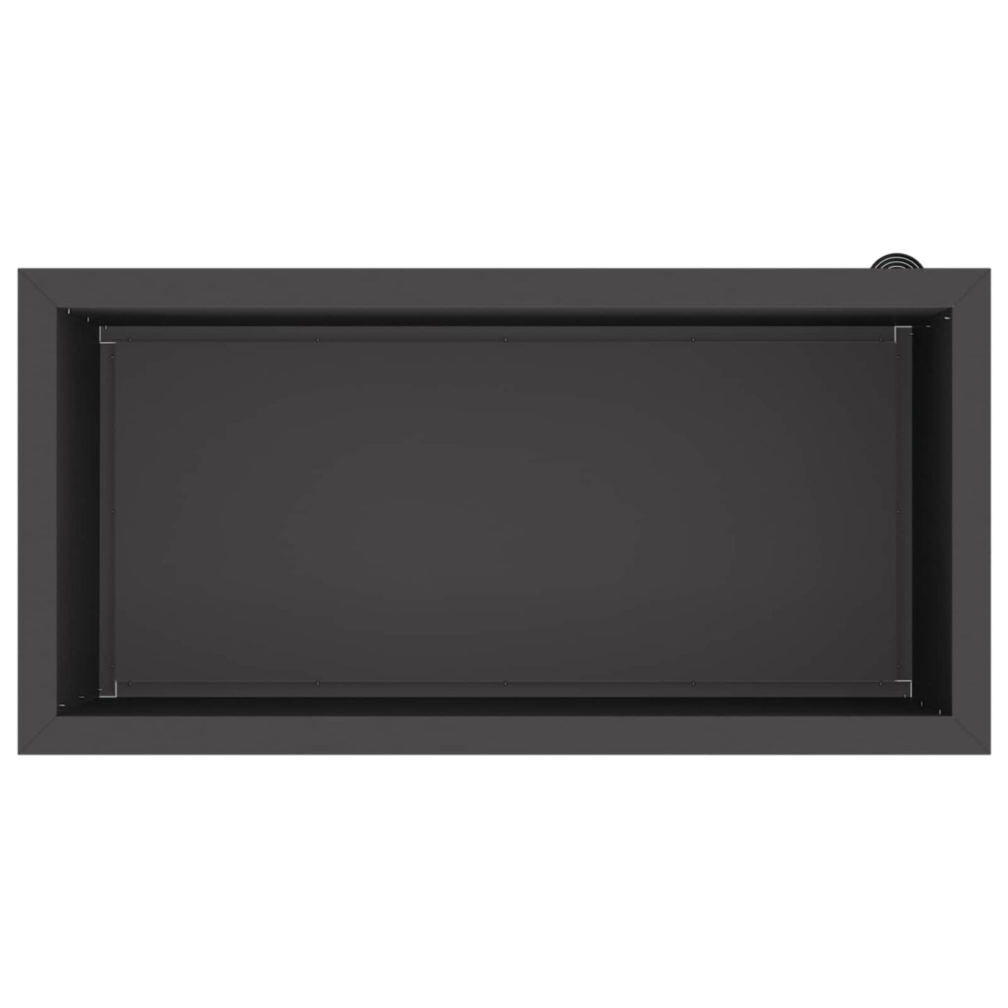 Garden Planter with LED 2 pcs Black 40 x 80 x 40 cm Steel