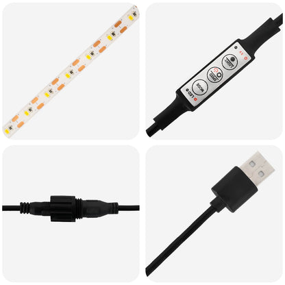 Garden Planter with LED 2 pcs White 40 x 80 x 40 cm Steel