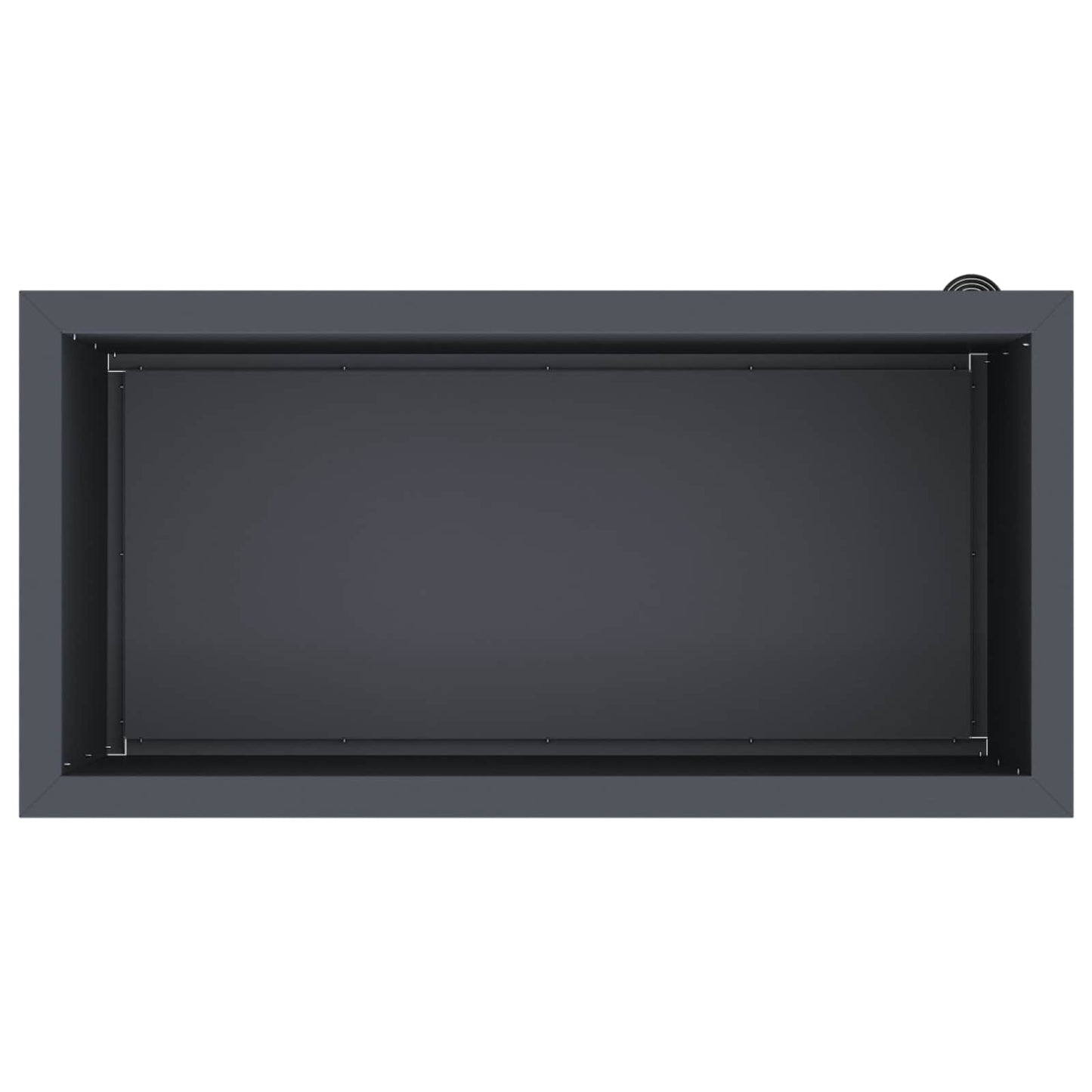 Garden Planter with LED 2 pcs Antracite 40 x 80 x 40 cm Steel