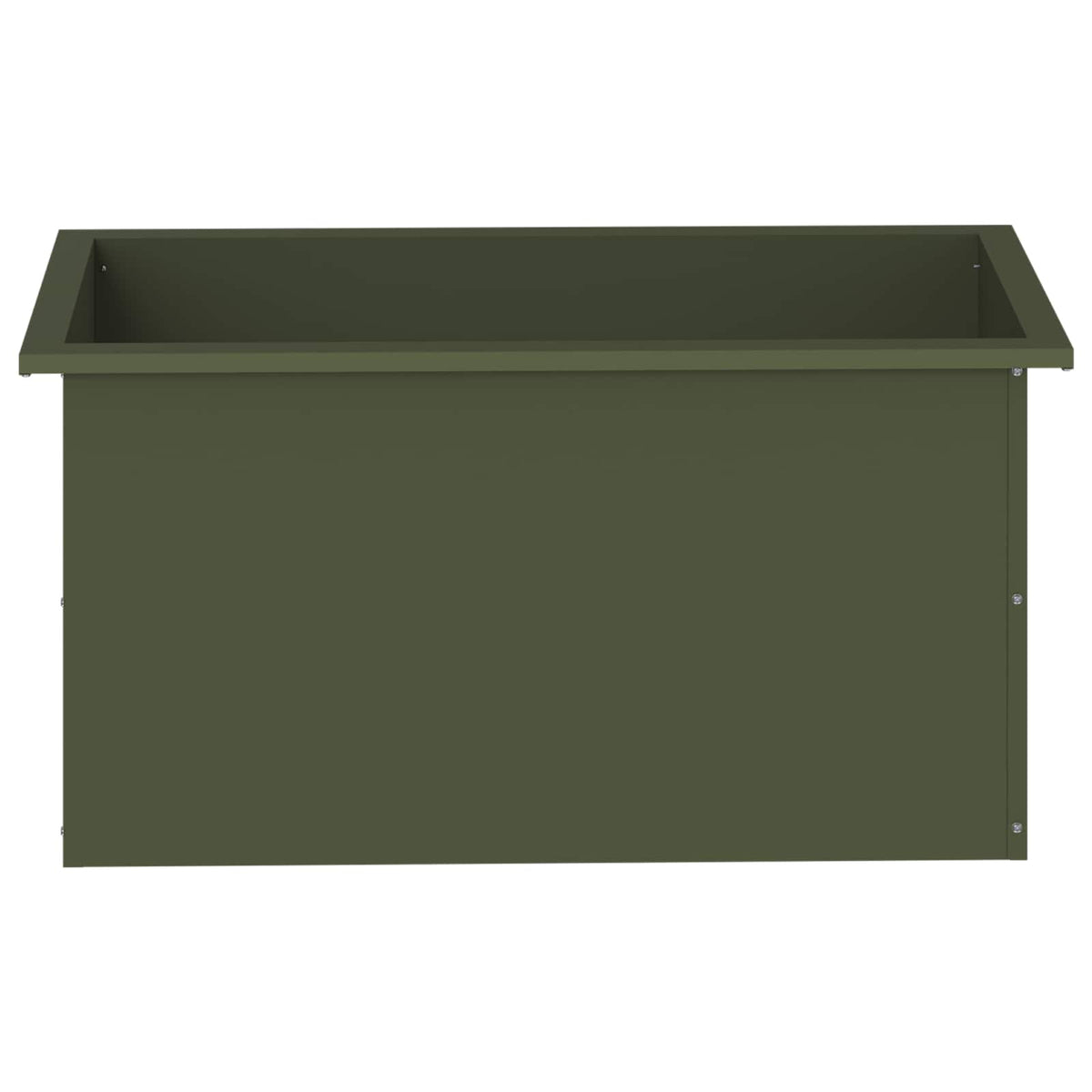 Garden Planter with LED 2 pcs Olive Green 40 x 80 x 40 cm Steel