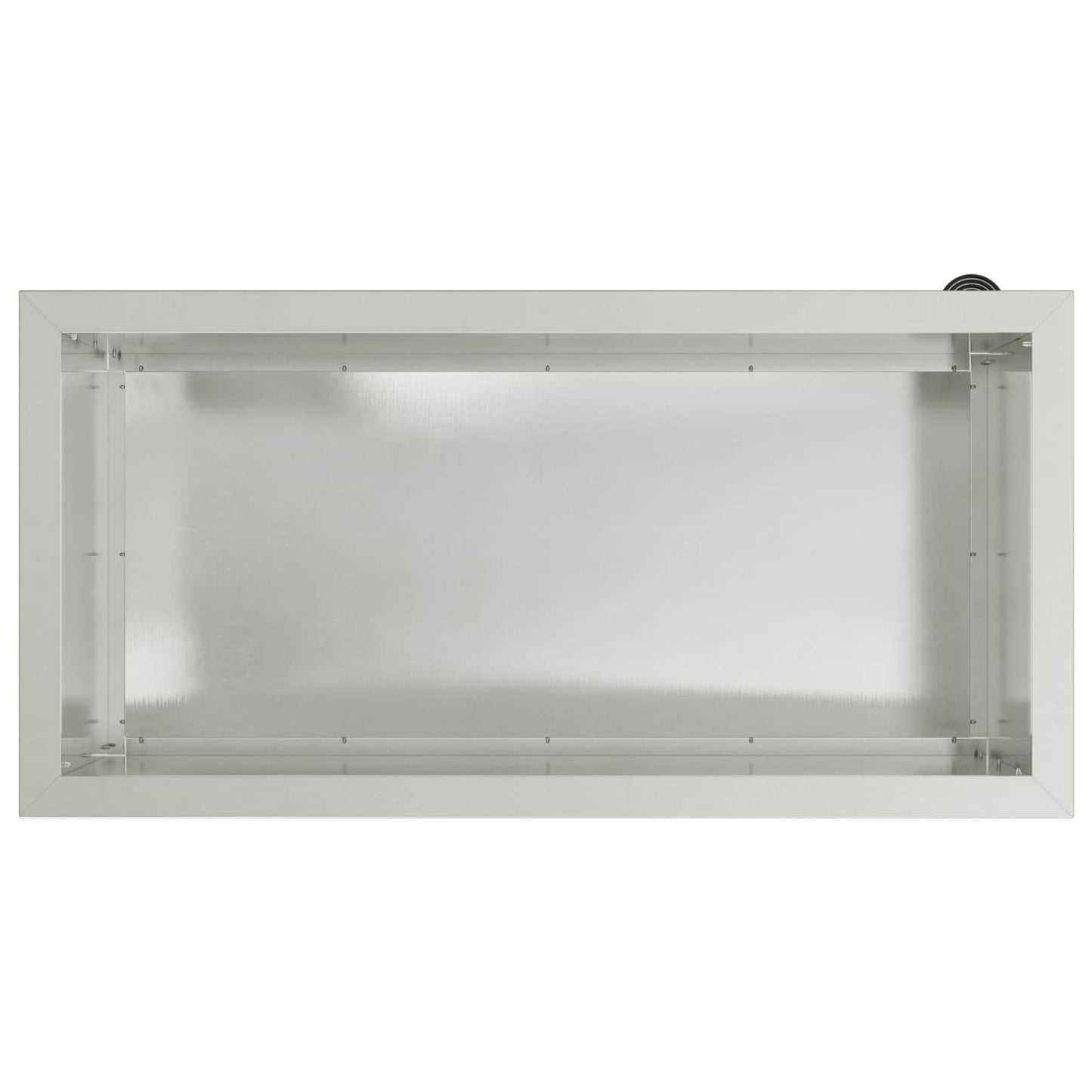 Garden Planter with LED 2 pcs Silver 40 x 80 x 40 cm