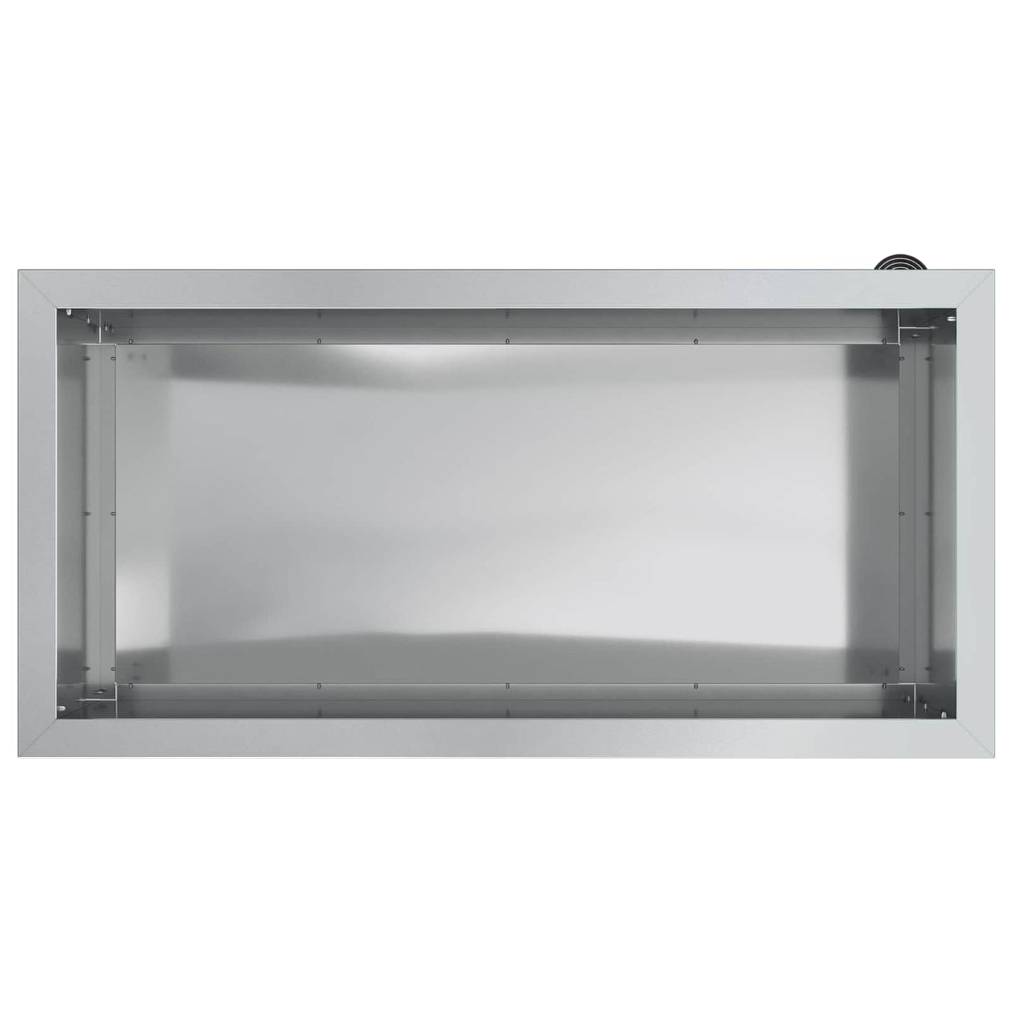 Garden Planter with LED Silver 40 x 80 x 40 cm Galvanised Steel