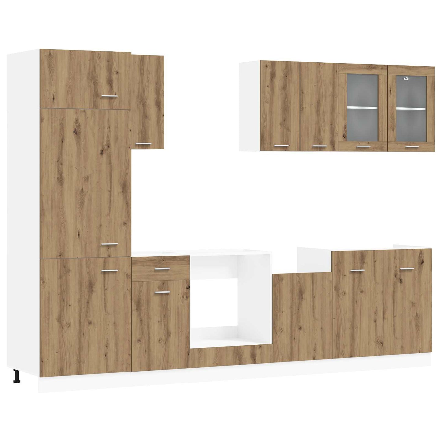 Kitchen Unit Lyon 8 pcs Artisan Oak Engineered Wood