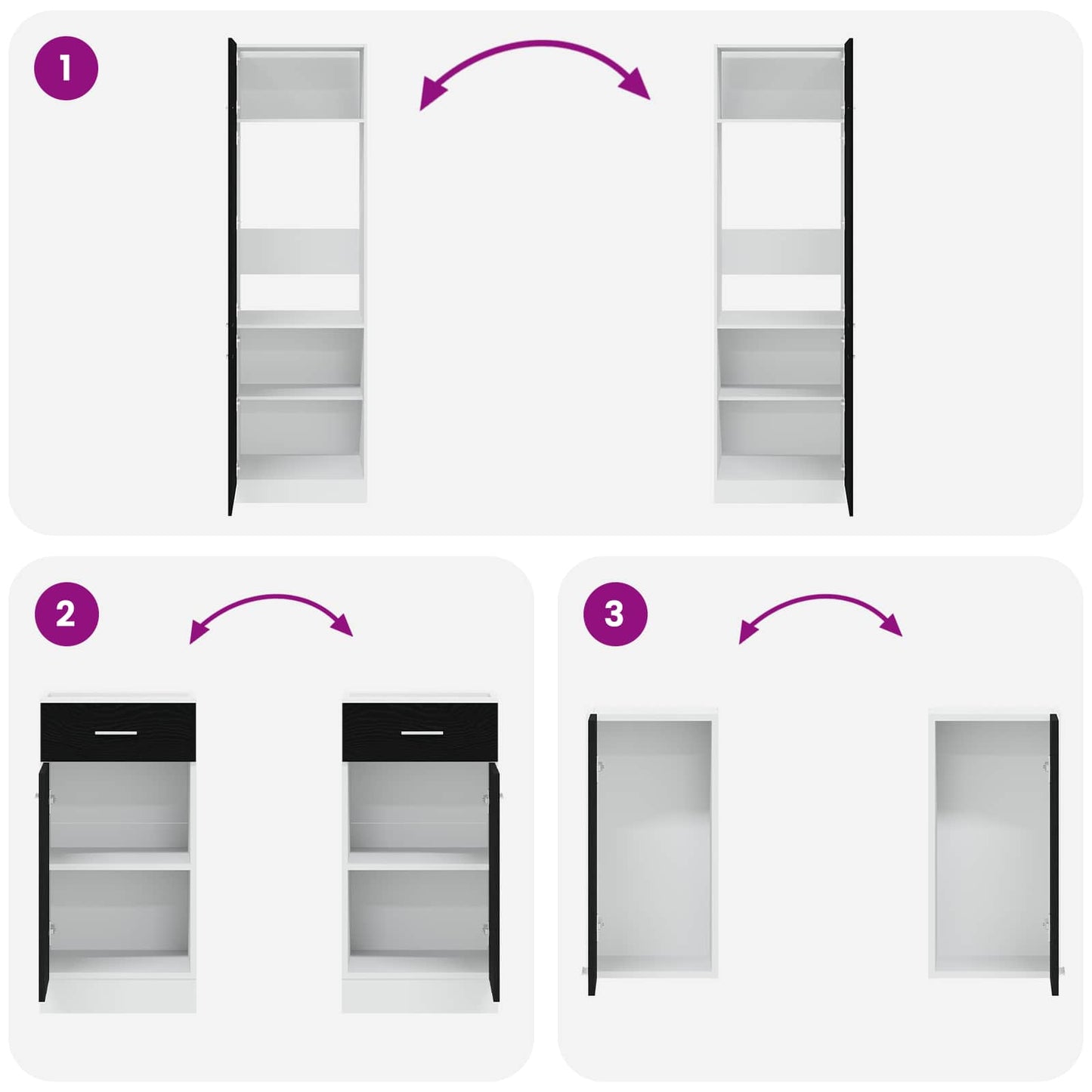 Kitchen Unit Lyon 8 pcs Black Oak Engineered Wood