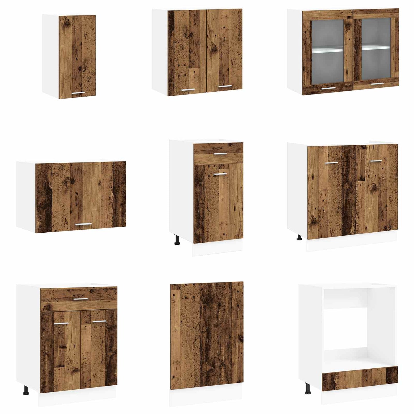 Kitchen Unit Lyon 8 pcs Engineered Wood