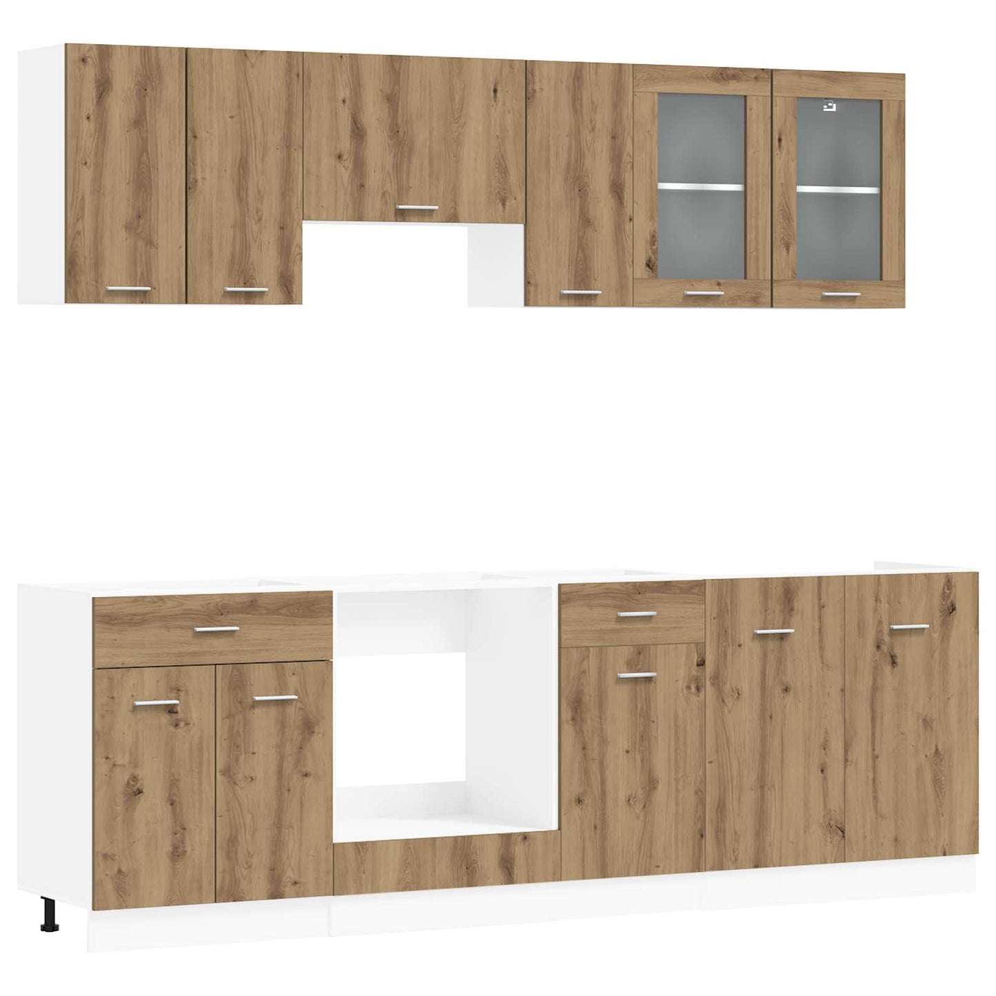 Kitchen Unit Lyon 8 pcs Engineered Wood