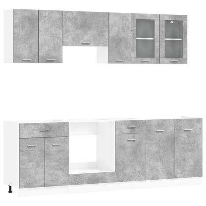 Kitchen Unit Lyon 8 pcs Engineered Wood
