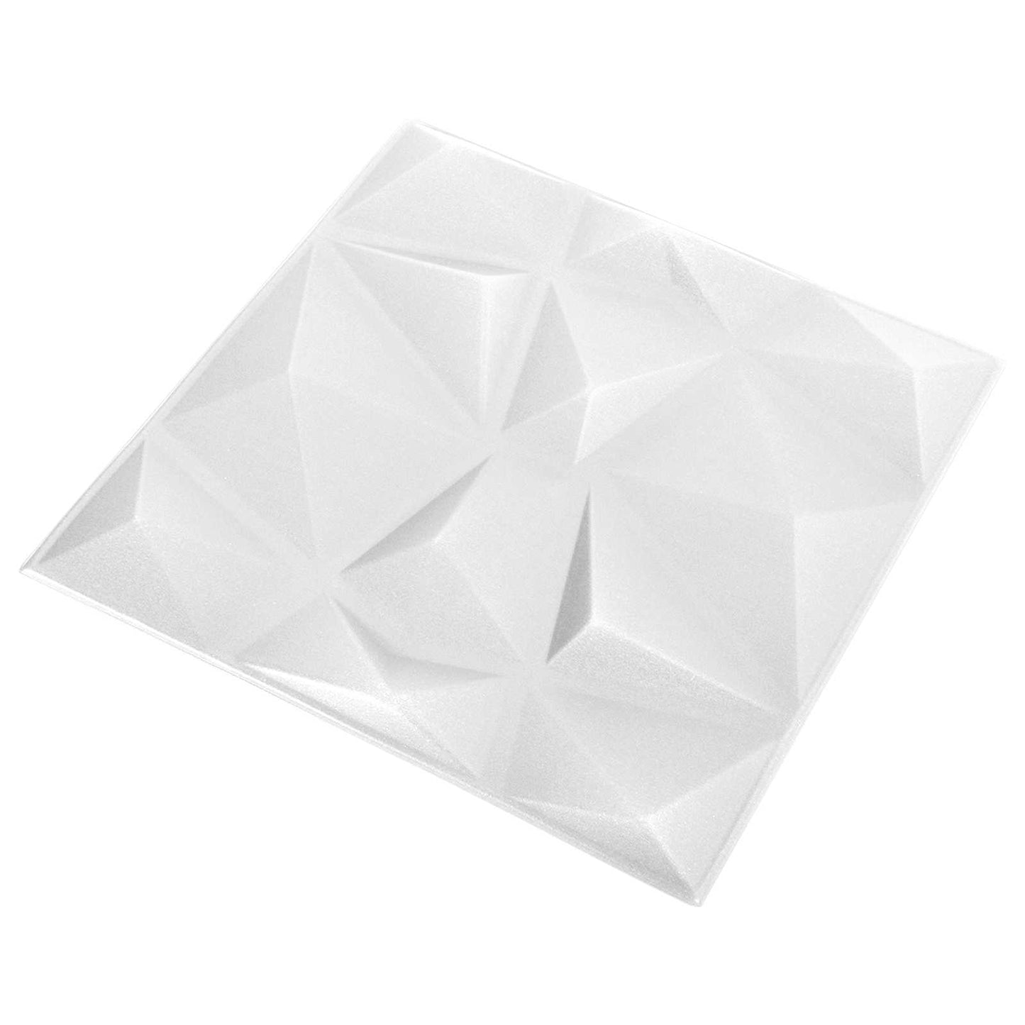 Wall Panels 24 pcs 50 x 50 cm Diamond White XPS Foam