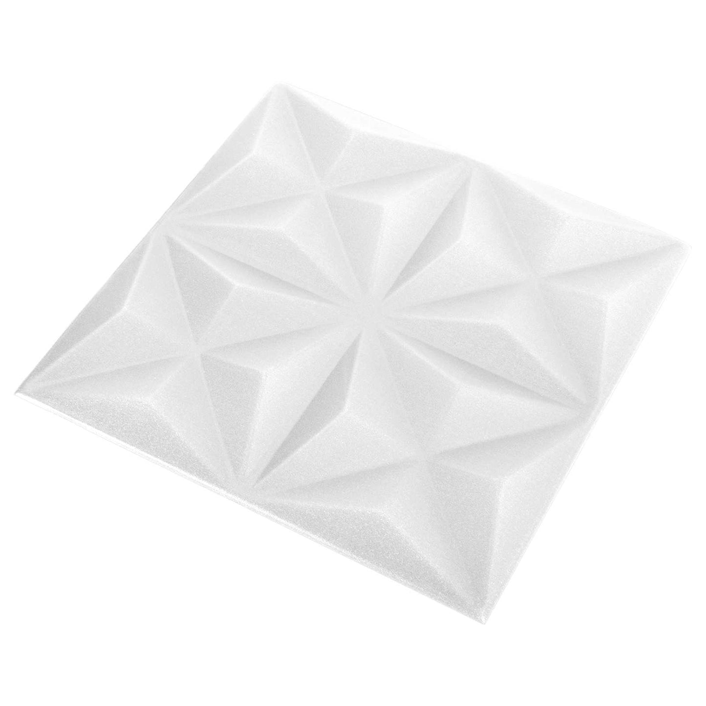 Wall Panels 24 pcs Origami White 50 x 50 cm XPS Foam