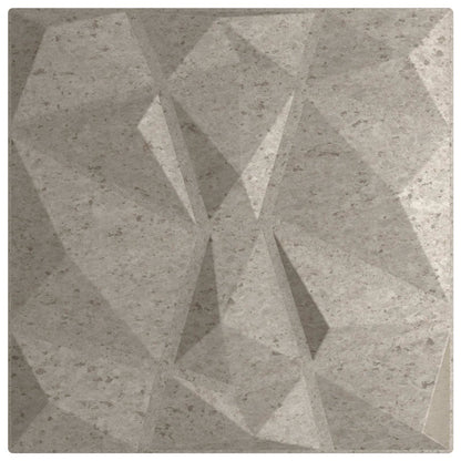 Wall Panels 24 pcs Concrete Grey 50 x 50 cm XPS Foam