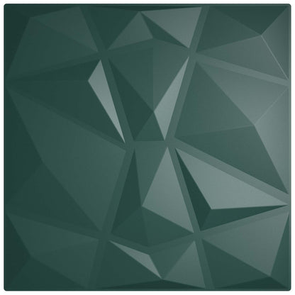 Wall Panels 24 pcs Green 50 x 50 cm XPS Foam