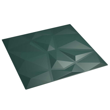 Wall Panels 48 pcs 50 x 50 cm Green XPS Foam