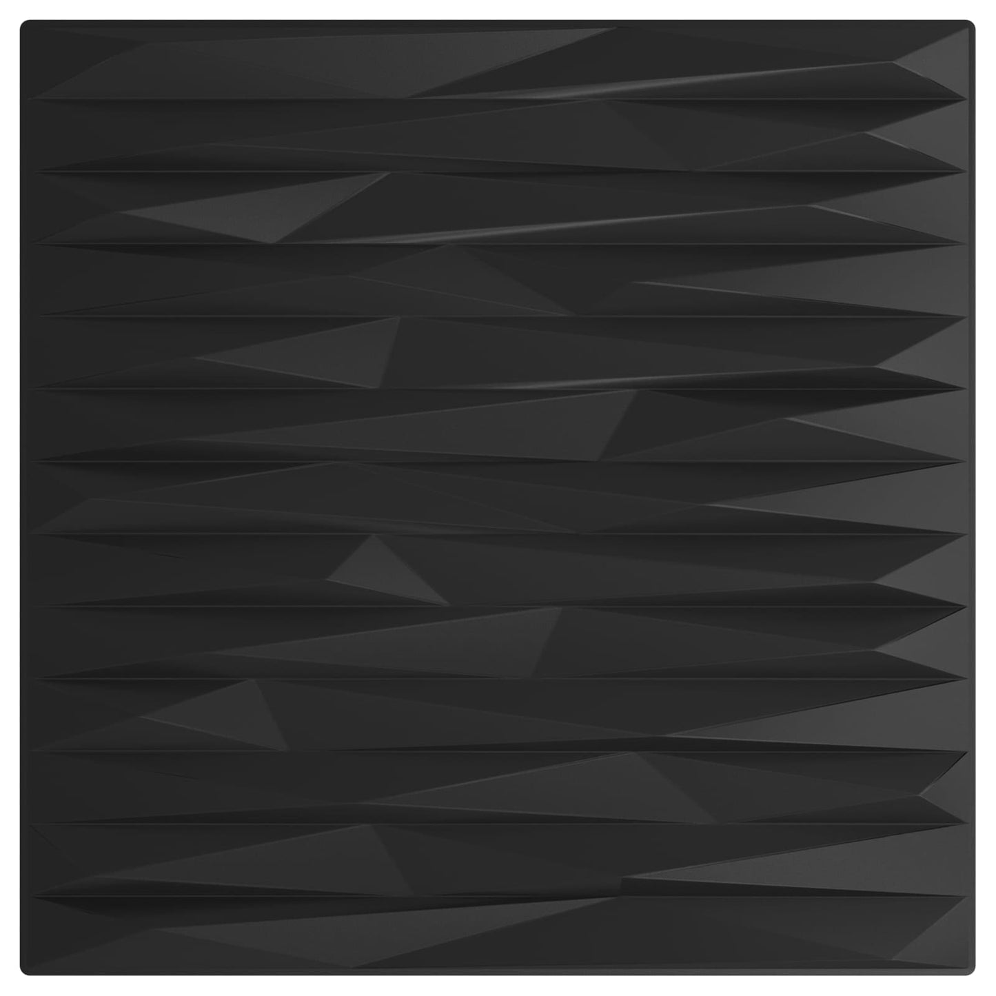 Wall Panels 48 pcs 50 x 50 cm Black Stone XPS Foam