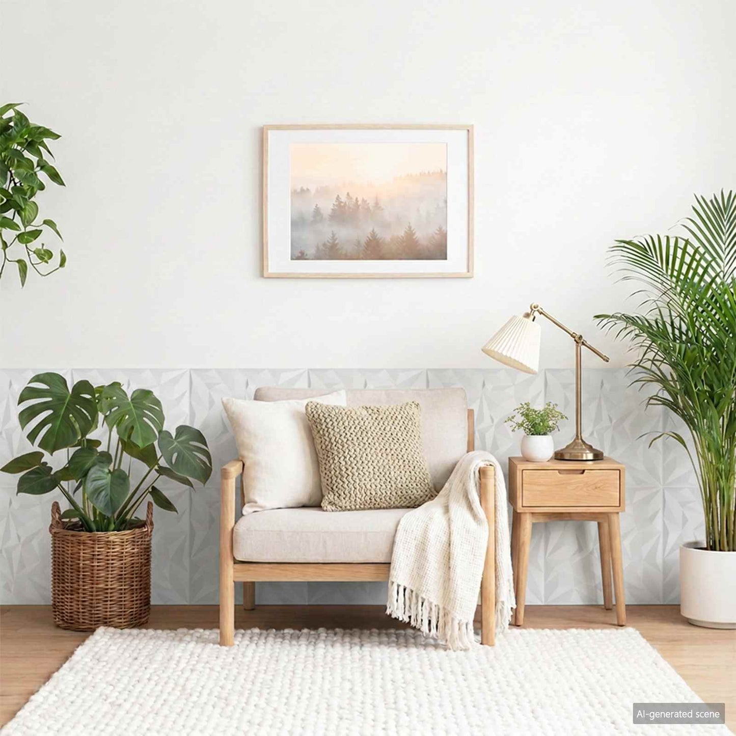 Wall Panels 12 pcs 50 x 50 cm White XPS Foam