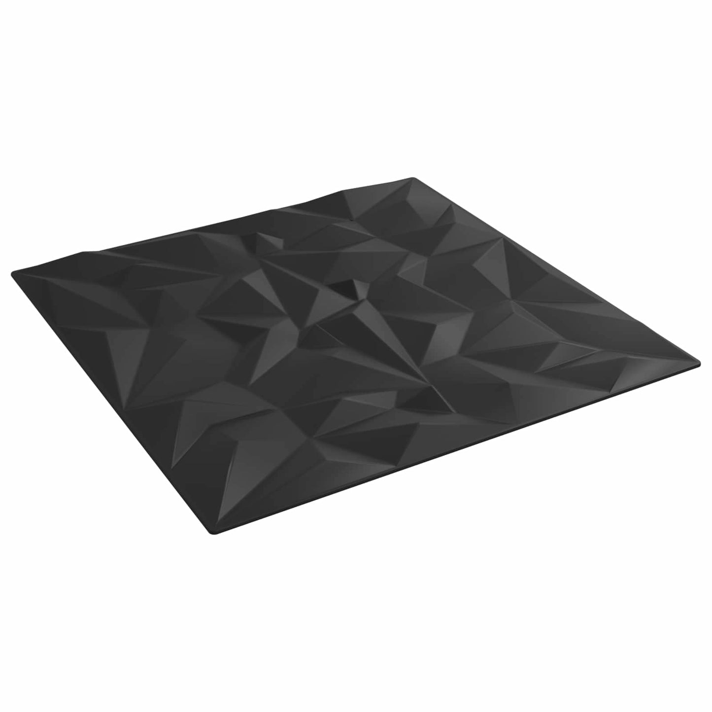 Wall Panels 12 pcs Black 50 x 50 cm XPS Foam