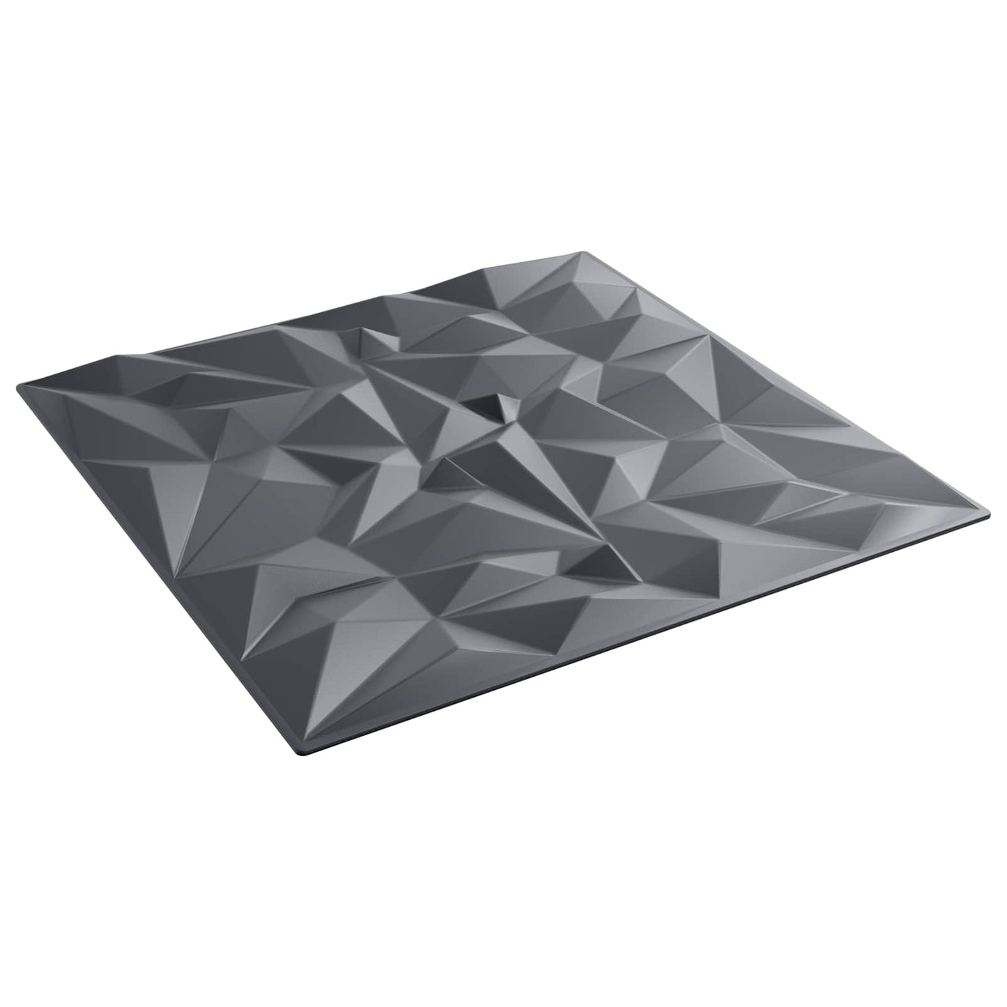Wall Panels 12 pcs 50 x 50 cm Amethyst Grey XPS Foam