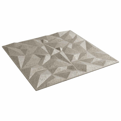 Wall Panels 12 pcs 50 x 50 cm Amethyst Beton XPS Foam
