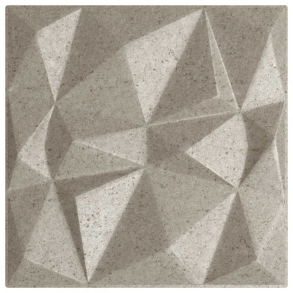 Wall Panels 12 pcs 50 x 50 cm Diamond Beton XPS Foam