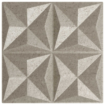 Wall Panels 12 pcs 50 x 50 cm Origami Beton XPS Foam