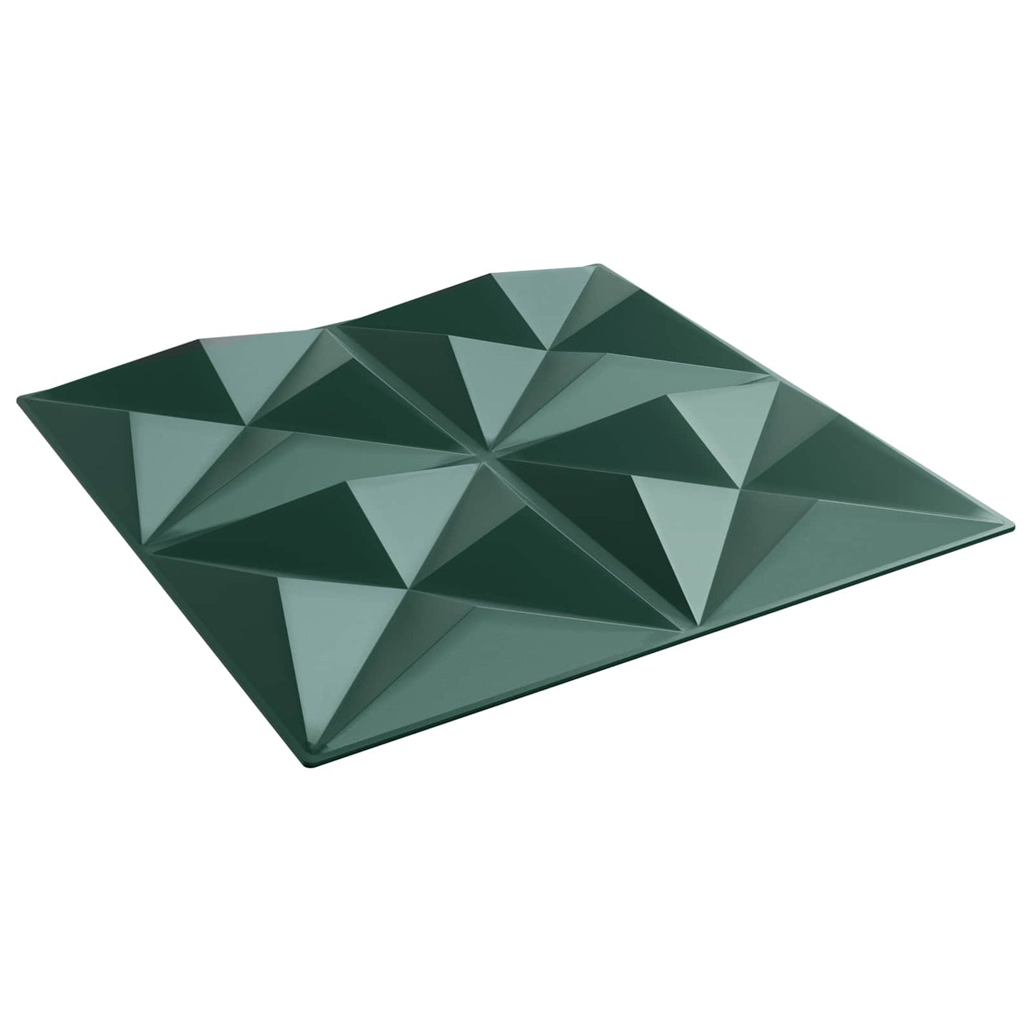 Wall Panels 24 pcs Origami Green 50 x 50 cm XPS Foam
