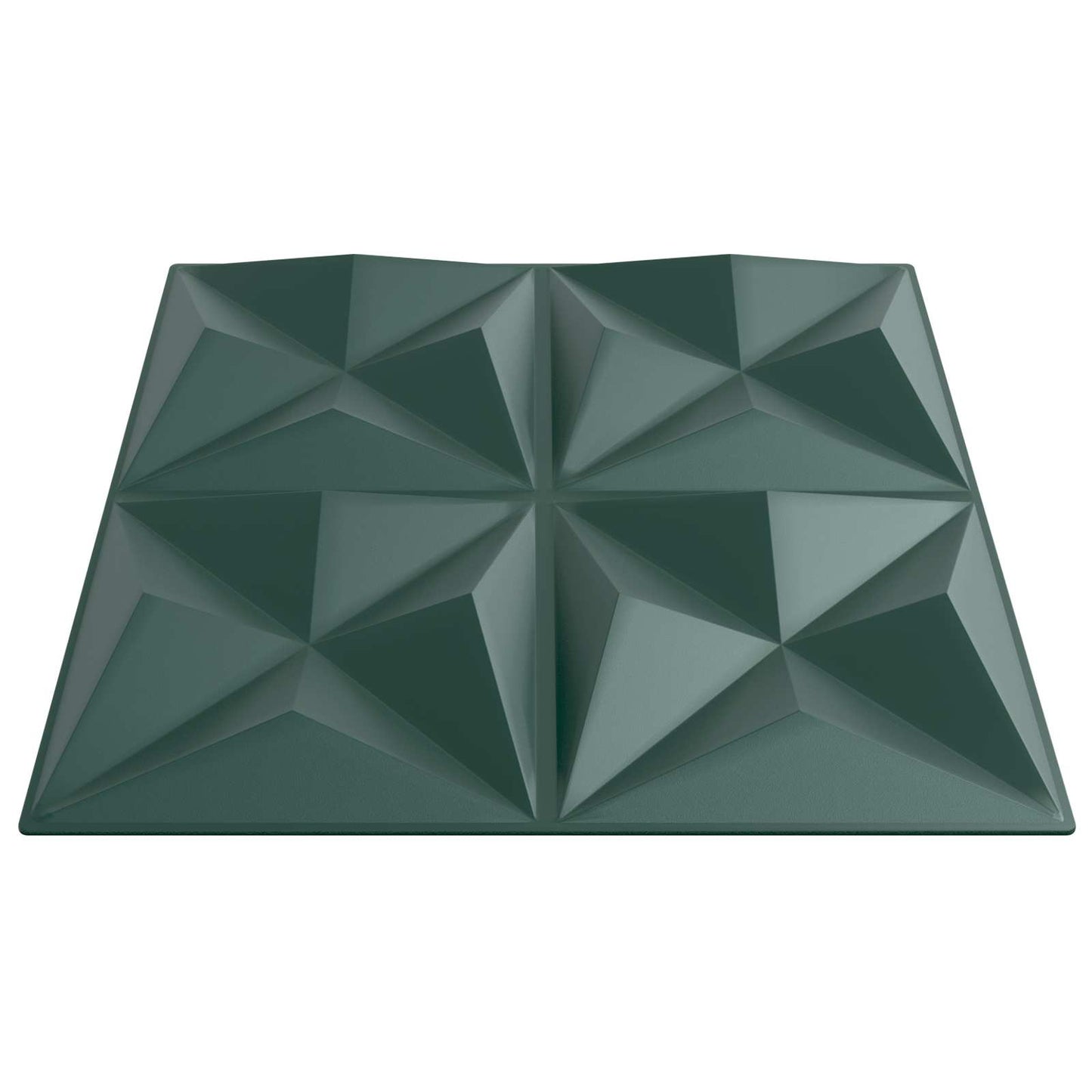 Wall Panels 24 pcs Origami Green 50 x 50 cm XPS Foam